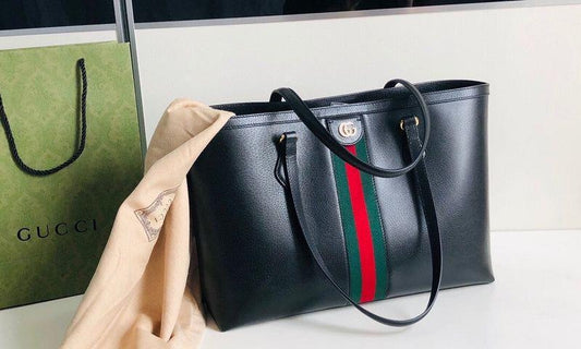 Gucci Ophidia Leather Tote Bag