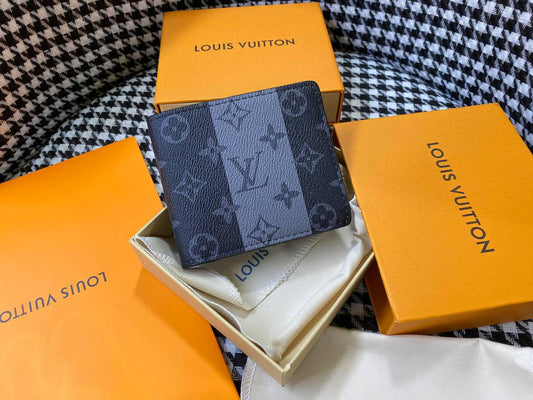 Louis Vuitton Multiple Monogram Eclipse Split Wallet Black & Grey