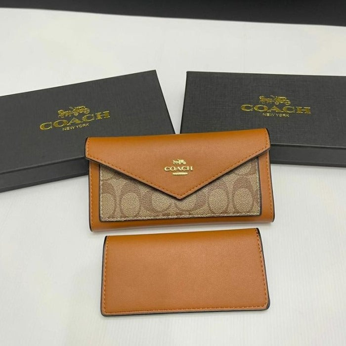 Coach Leather 2in1 Envelop Wallet