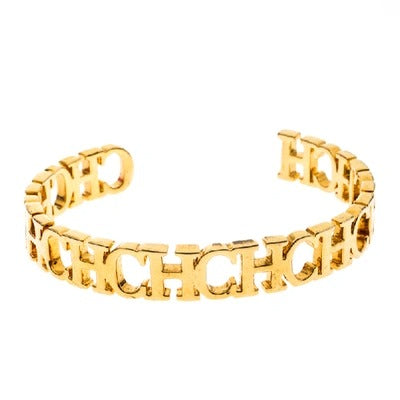 CH Gold Tone Open Cuff Bracelet