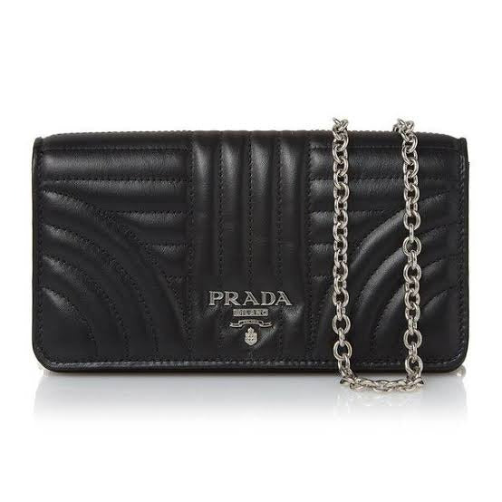 PRADA Quilted Leather Diagramme Bags