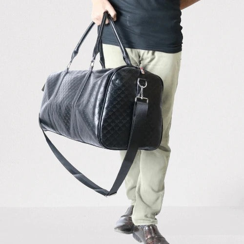 Armani Logo Embose Duffel Bag