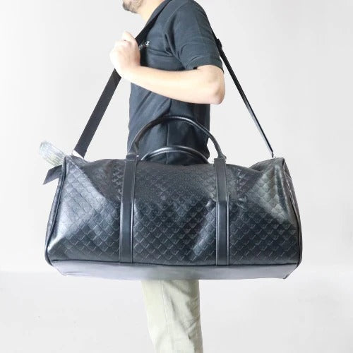 Armani Logo Embose Duffel Bag