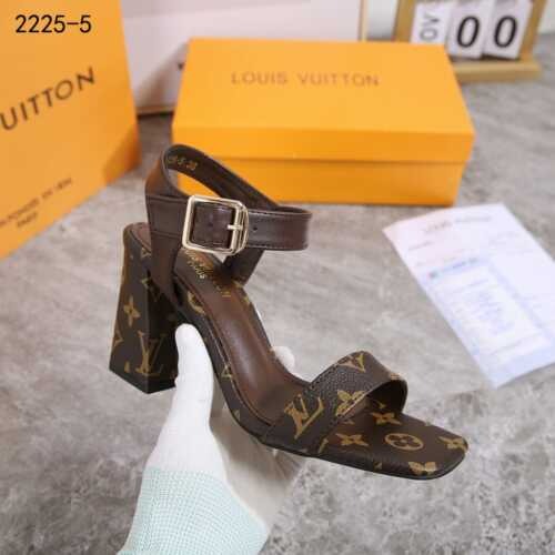 Louis Vuitton Women's Square Heel Sandals