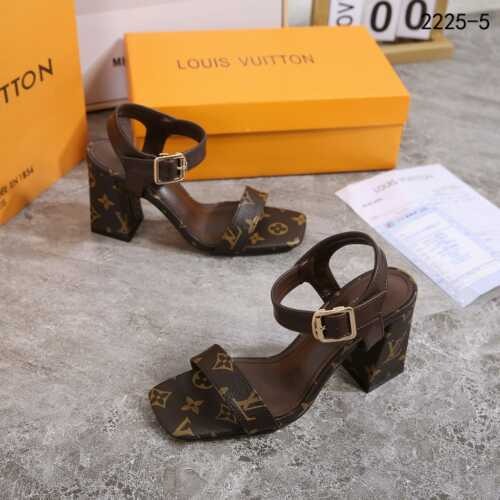 Louis Vuitton Women's Square Heel Sandals