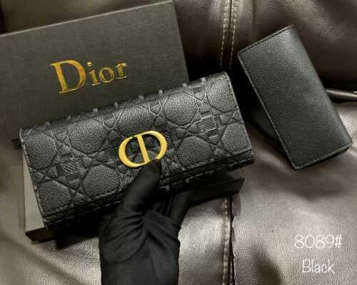 Dior Dompet Wanita Christian Wallet 2 in 1