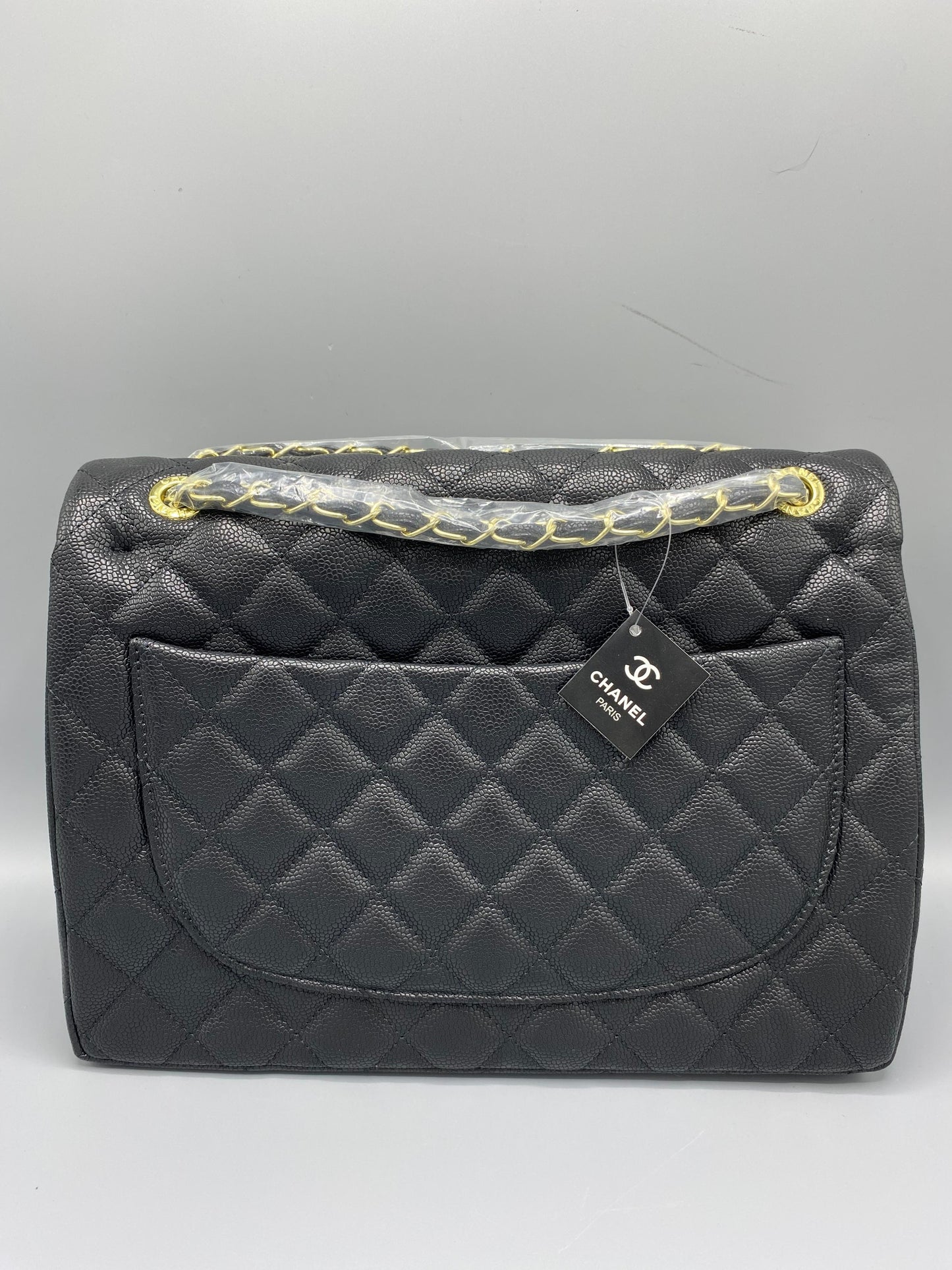 CHANEL Jumbo Black Caviar Bag