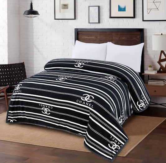 Chanel Black Warm and Comfortable Blanket Pallister