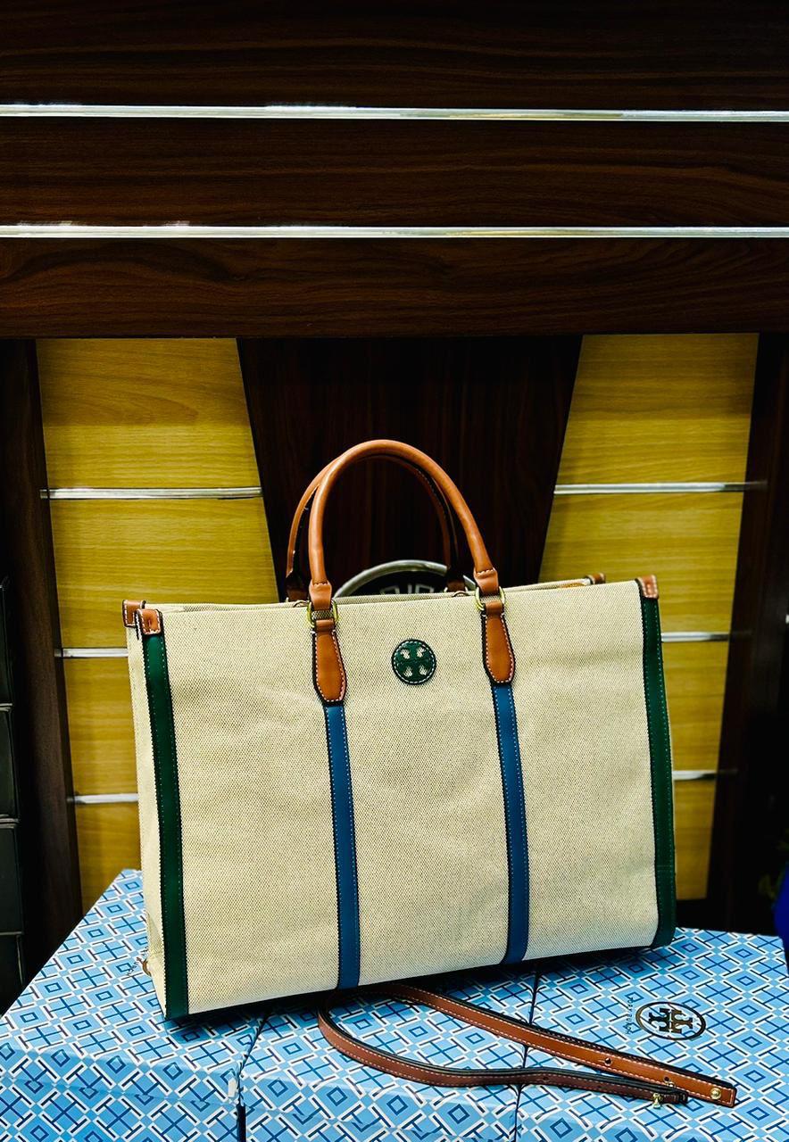 Tory Burch Blake Canvas Jumbo Tote