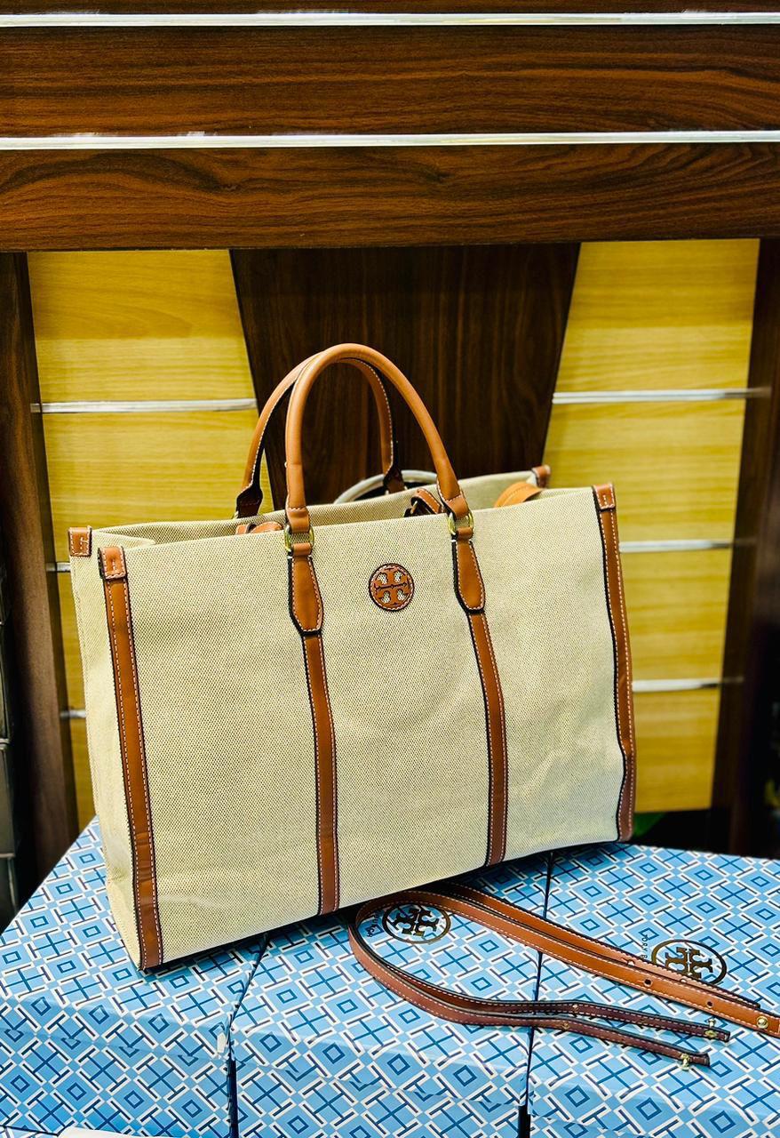 Tory Burch Blake Canvas Jumbo Tote