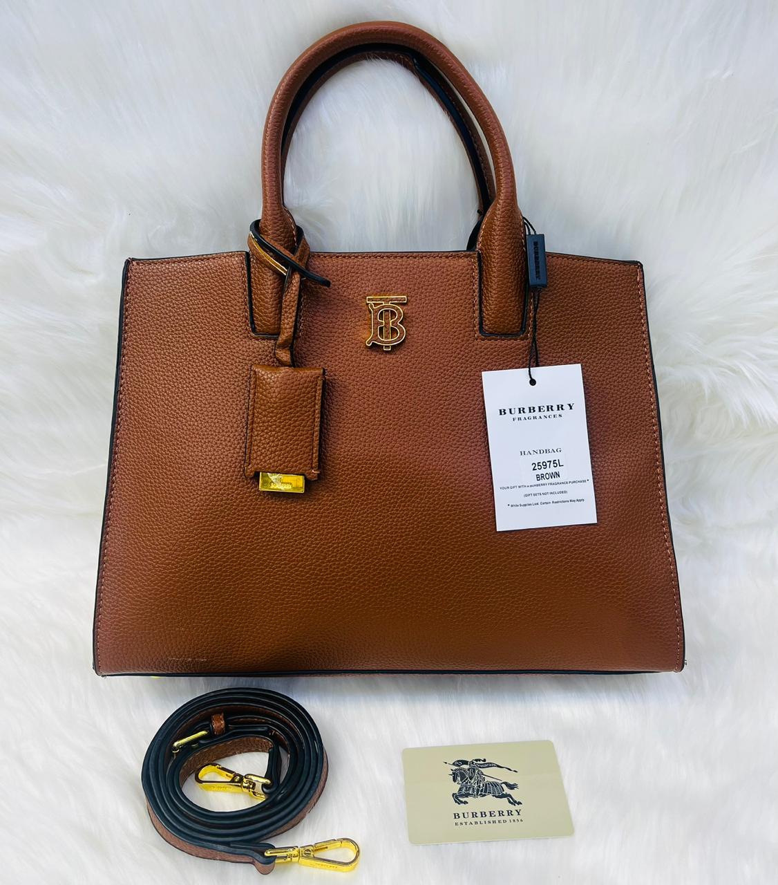 Burberry Small Frances Leather Tote Bag