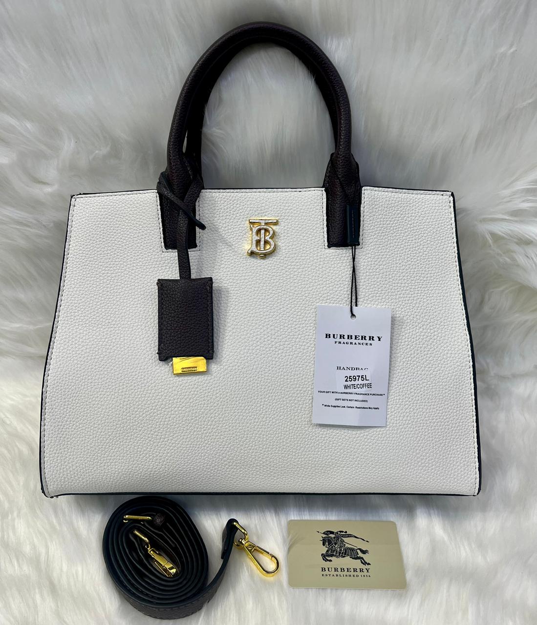 Burberry Small Frances Leather Tote Bag