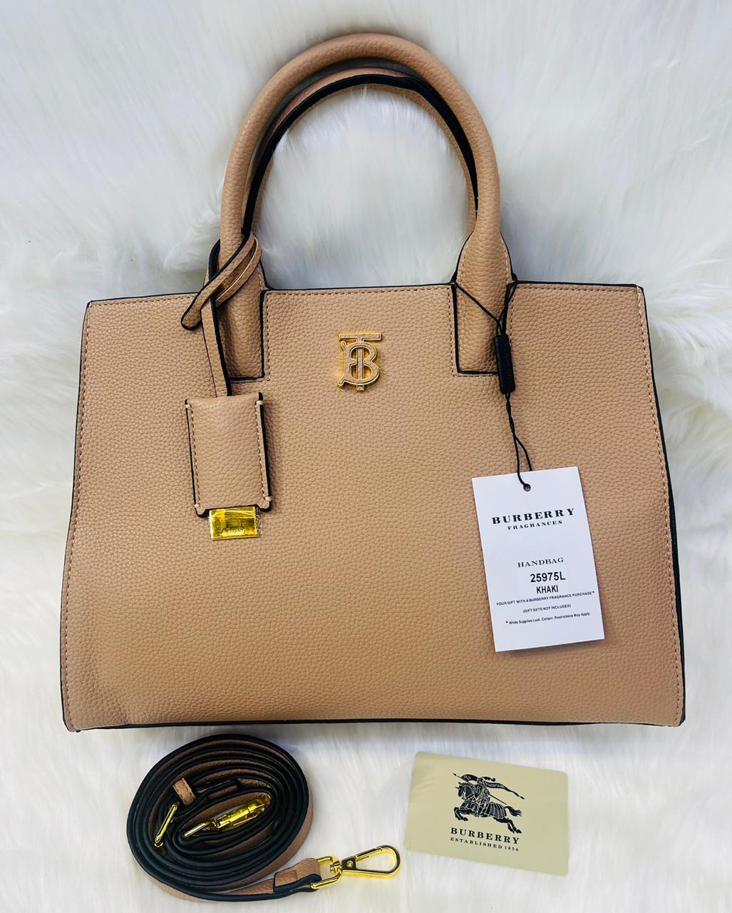 Burberry Small Frances Leather Tote Bag