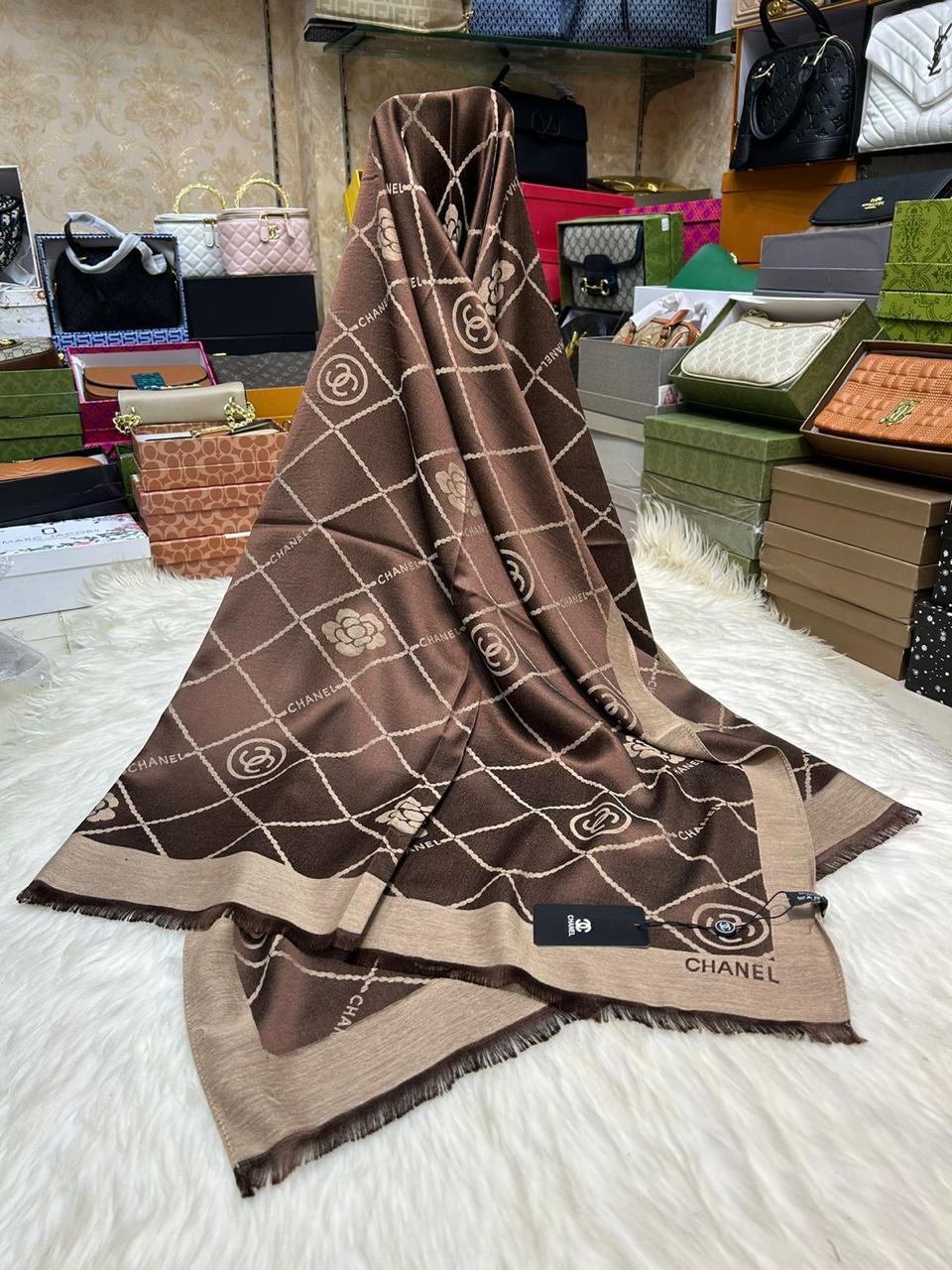 Chanel Monogram Shawls