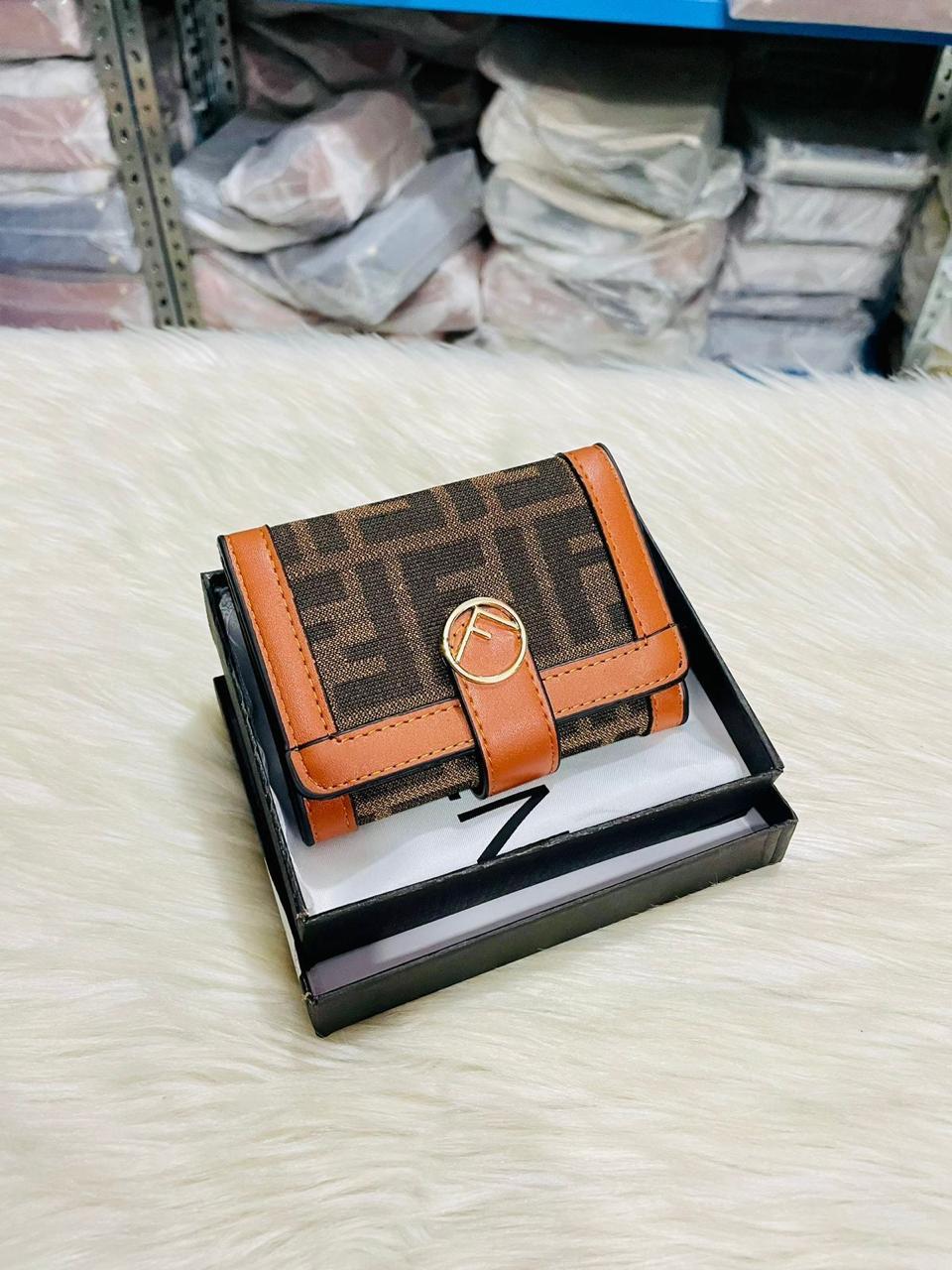 Fendi F Logo Small Wallet