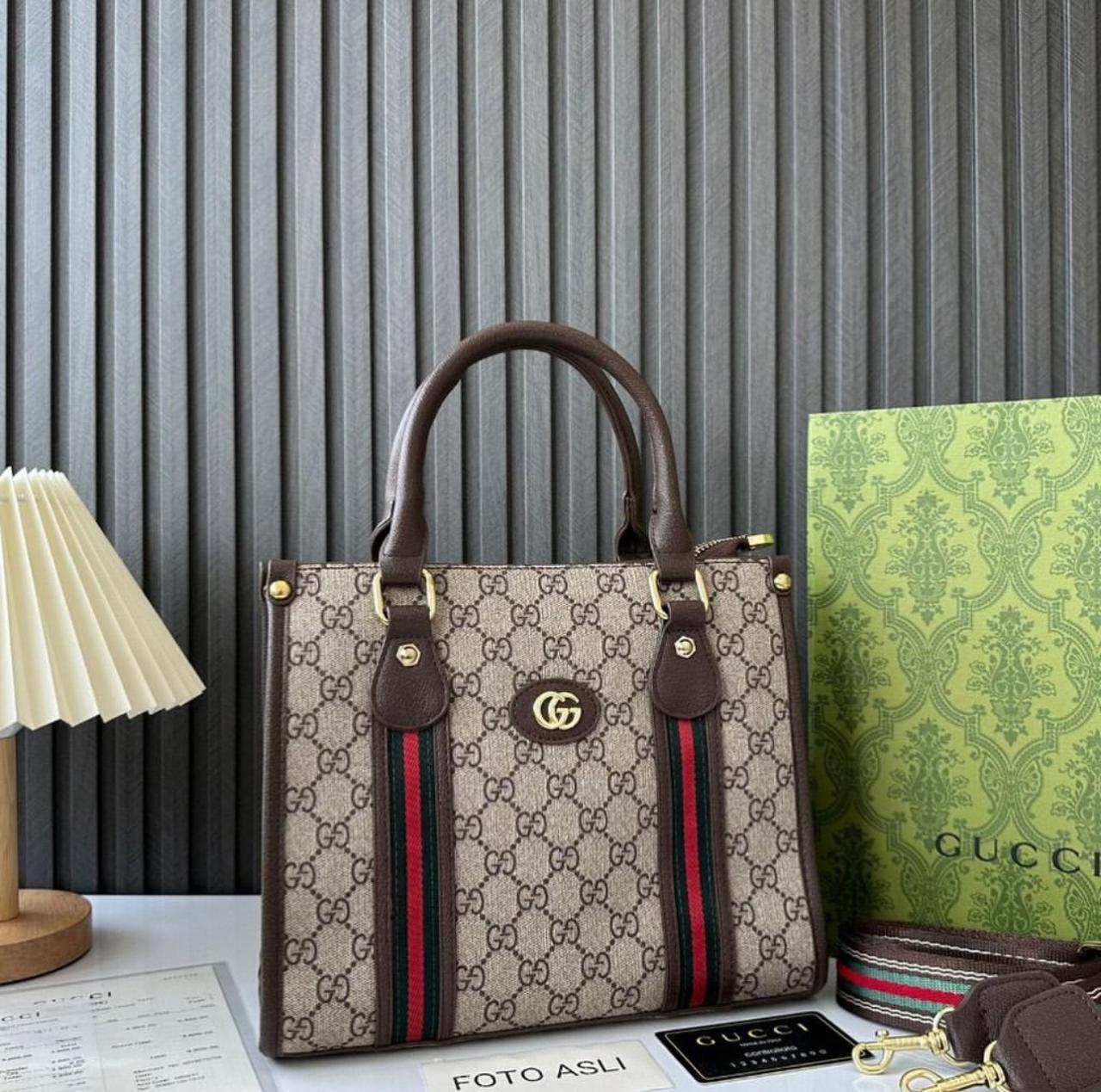 Gucci Ophidia 2nd MM Canvas Bag