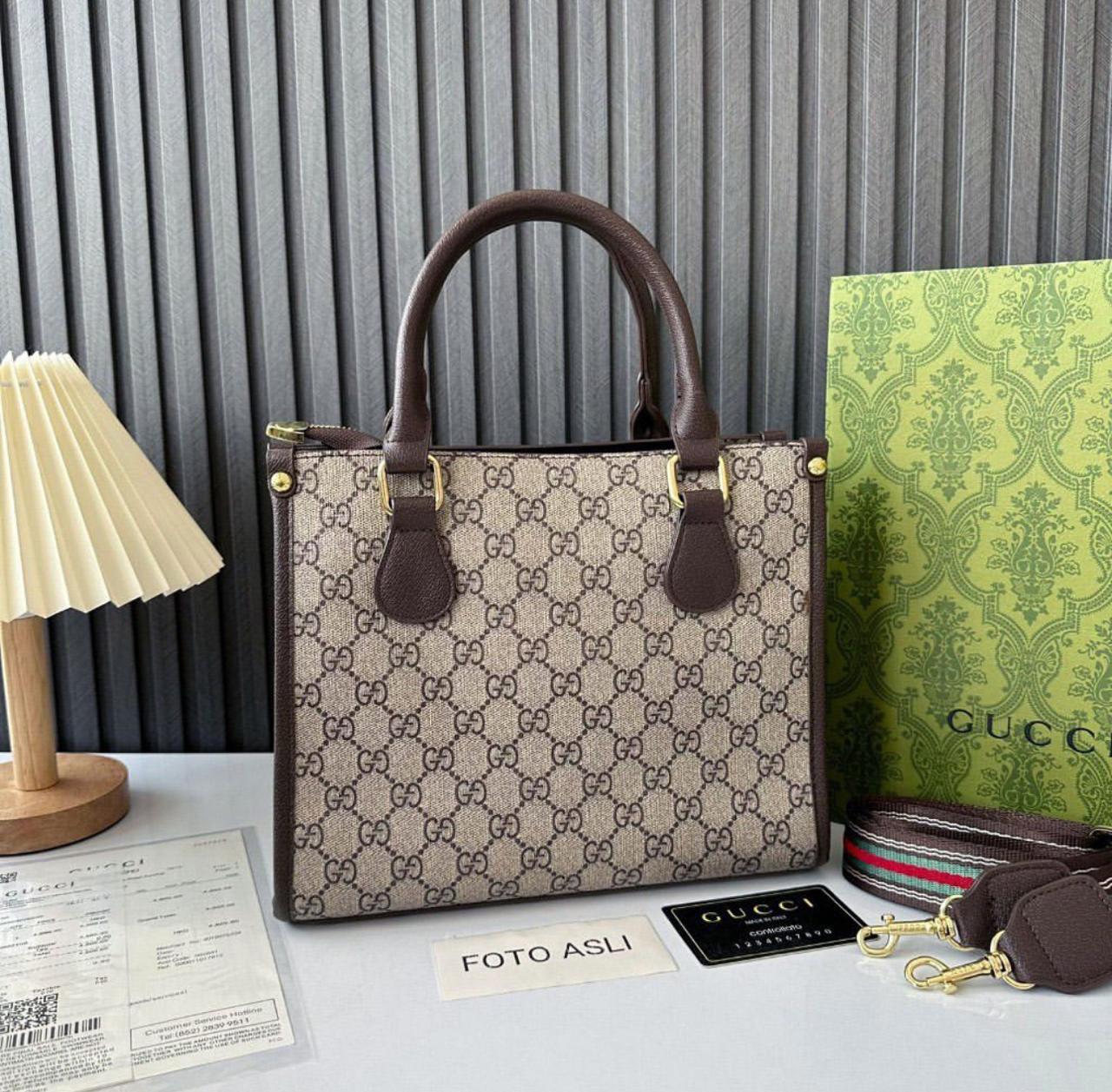 Gucci Ophidia 2nd MM Canvas Bag