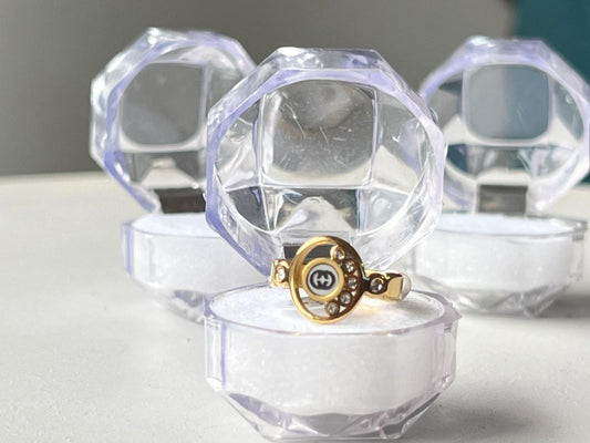 GG Marmont Double G flower ring