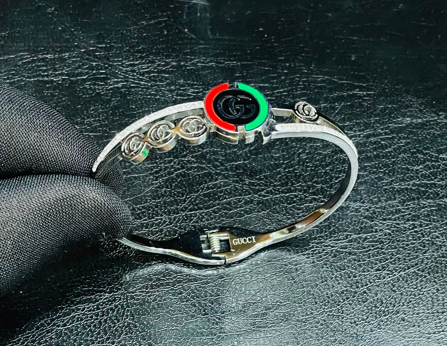 Gucci Titanium Silver Bangle