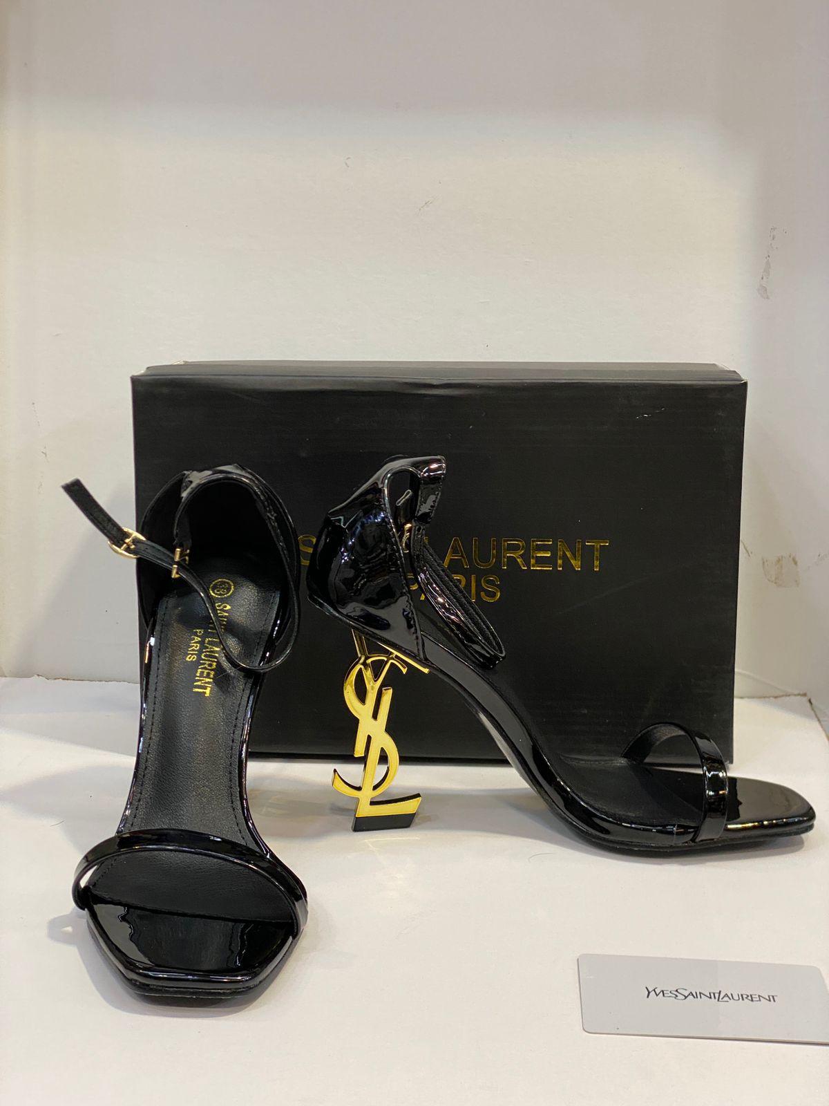 Saint Laurent Opyum Sandals Women Patent Leather