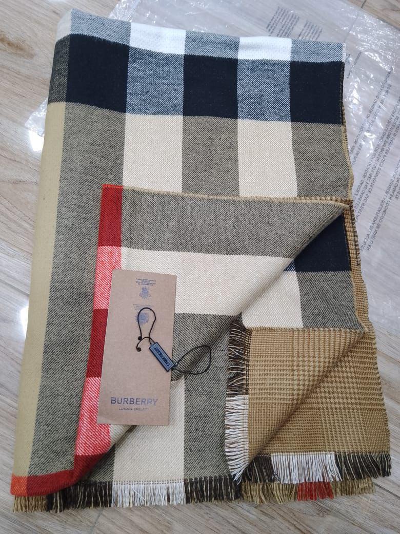 Burberry lightweight check cashmere scarf