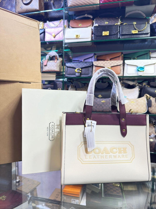 Coach Field Tote Colorblock Leather Shoulder Bag