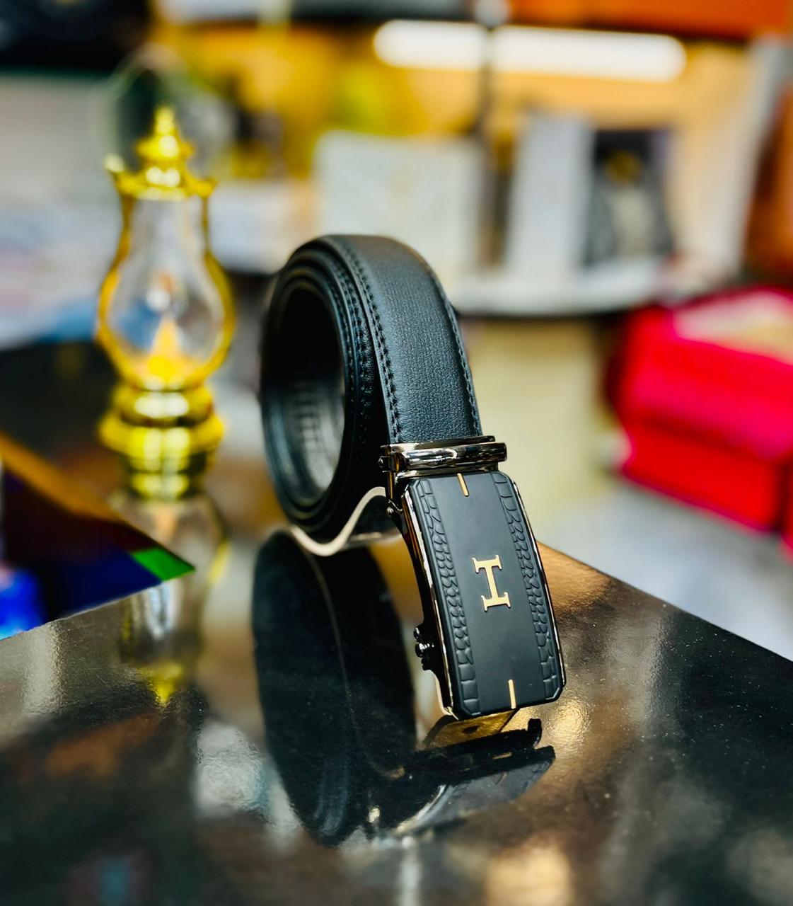 Hermes Metal Alloy Automatic Buckle Branded Belt