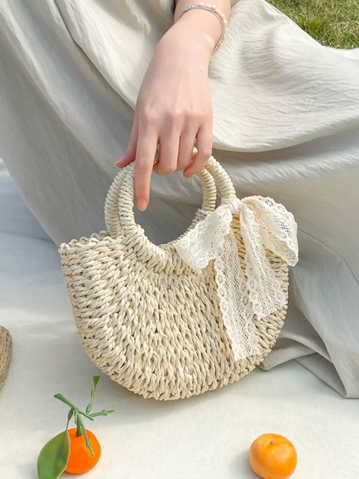 Zara Handmade Jute Straw Bucket Bags For Women