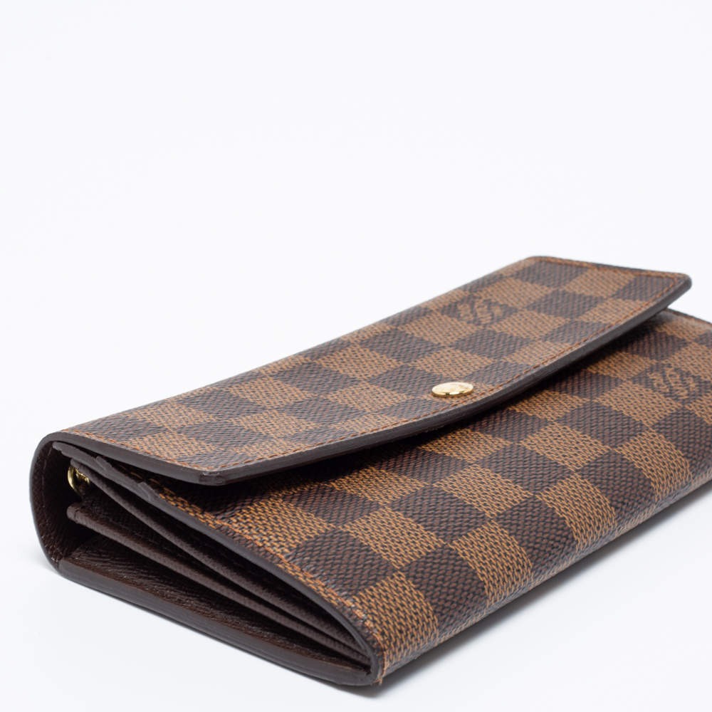 Louis Vuitton Damier Ebene Canvas Sarah Wallet