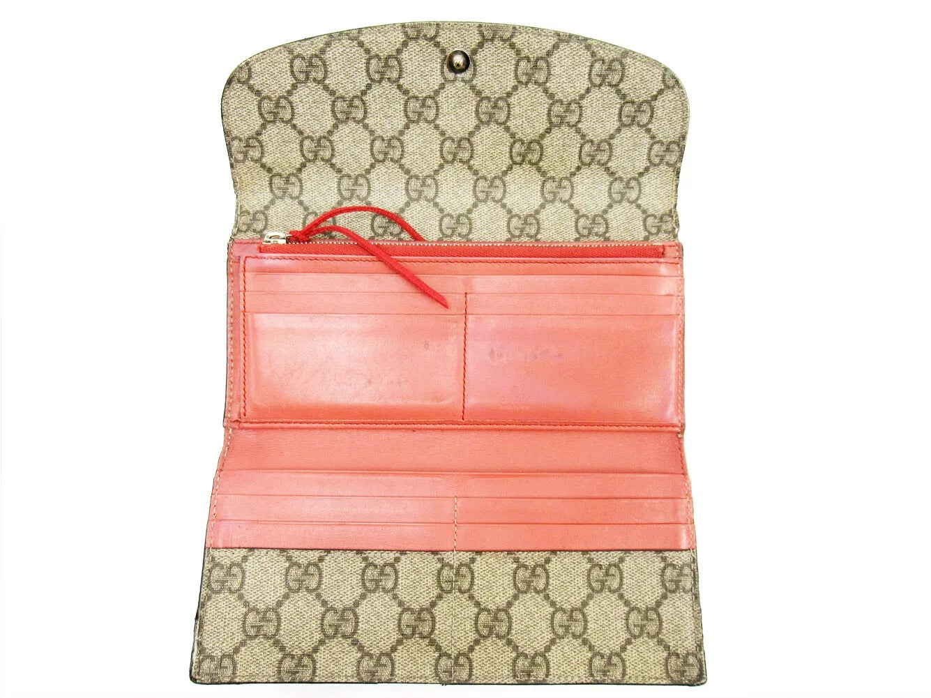 Gucci wallet GG pattern beige